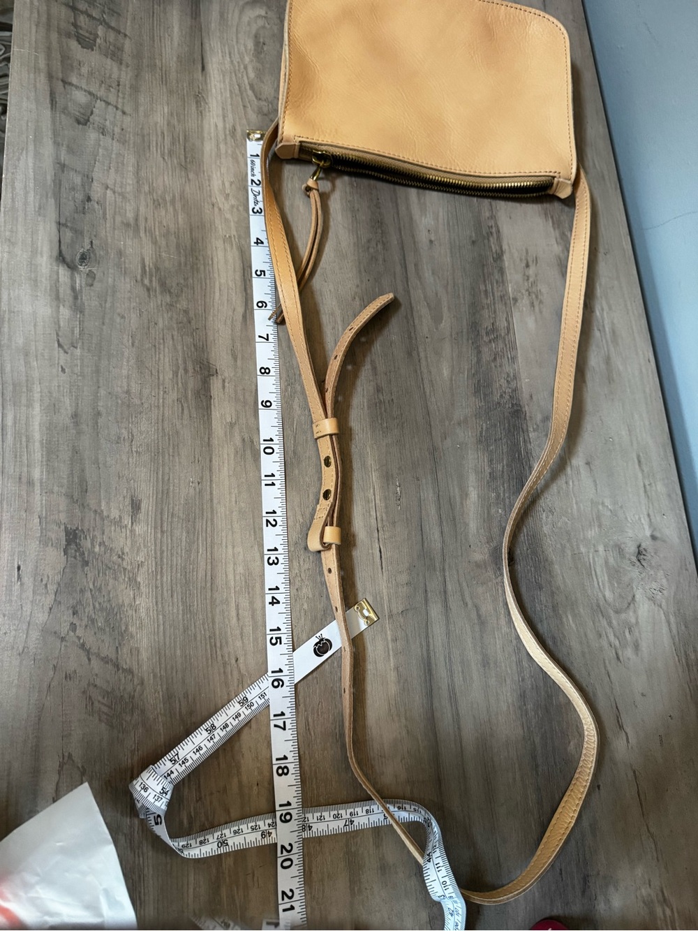 Madewell Cream Leather Crossbody Bag - Picture 7 of 8